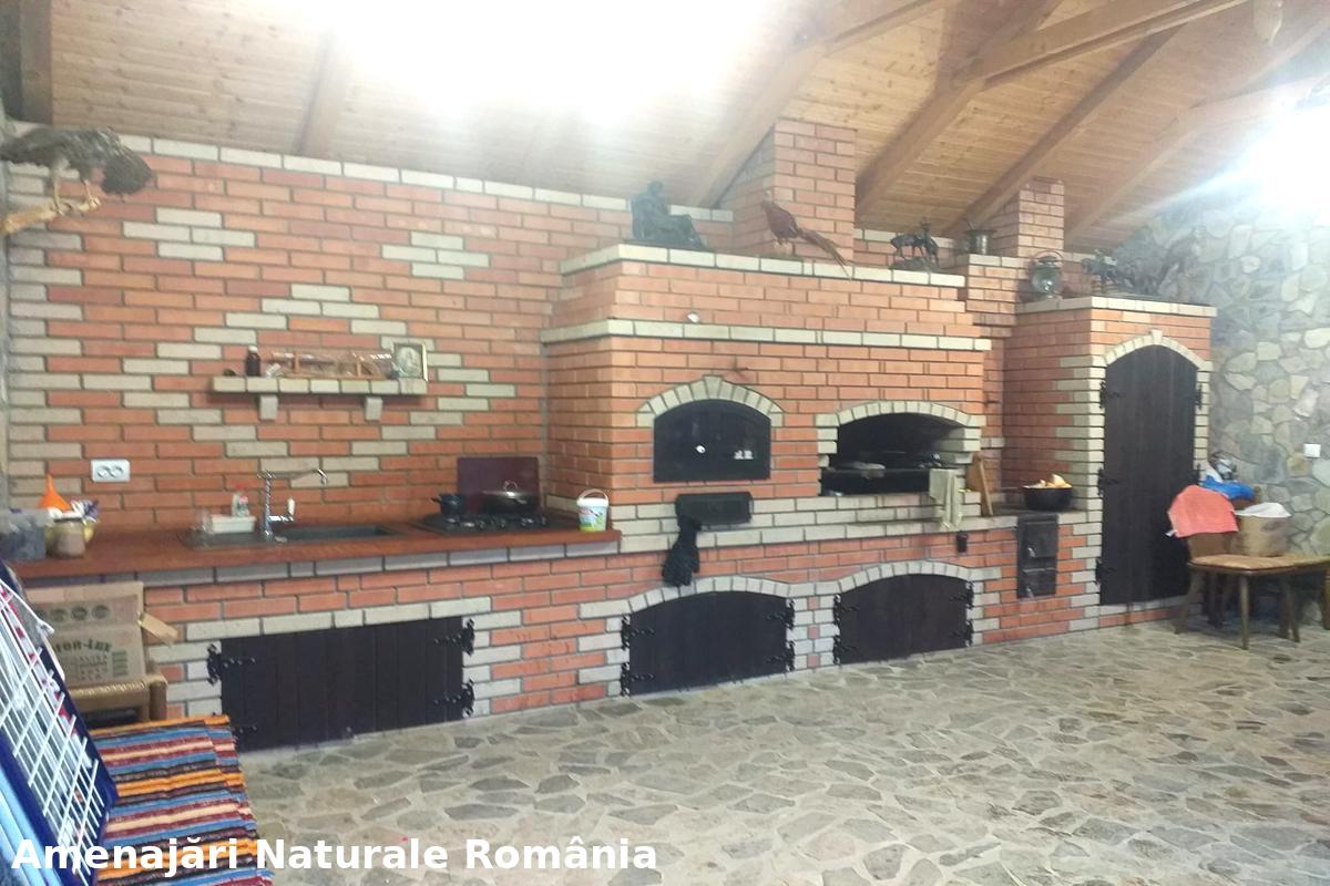 Bucătărie de vară din cărămidă, proiect realizat de Amenajări Naturale România